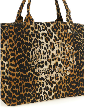 Сумка-тоут GANNI 'Leopard XXL' (A7161943) #