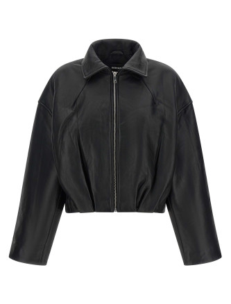 Кожаная куртка ROTATE BIRGER CHRISTENSEN Boxy jacket