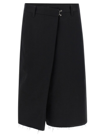 Wrap-up bermuda shorts