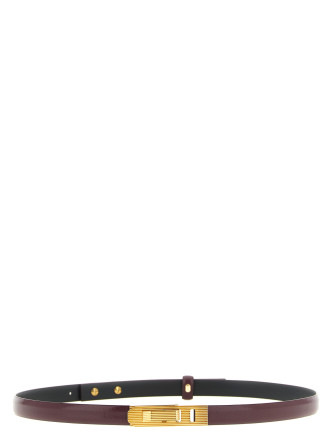 Striped buckle belt