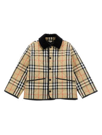 Пуховик, парка, повседневная куртка BURBERRY 'Milo Check'