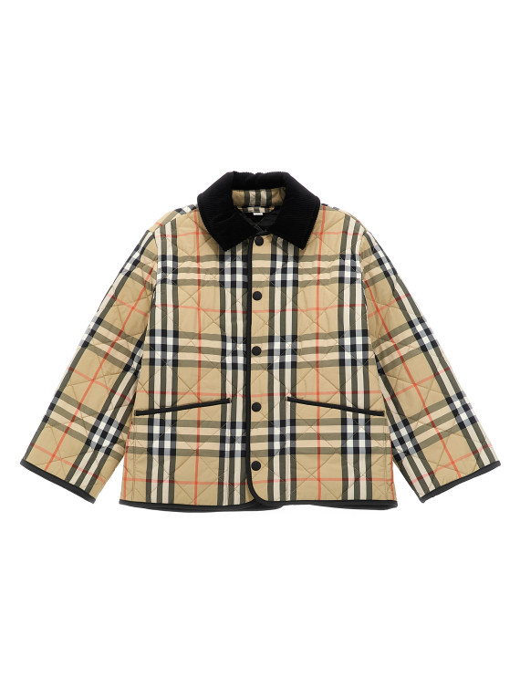 Пуховик, парка, повседневная куртка BURBERRY 'Milo Check' (8108500SANDIPCHECK) #1