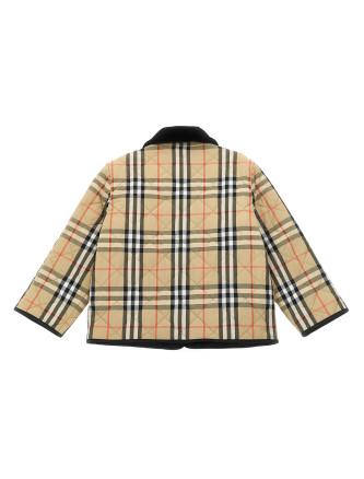 Пуховик, парка, повседневная куртка BURBERRY 'Milo Check' (8108500SANDIPCHECK) #
