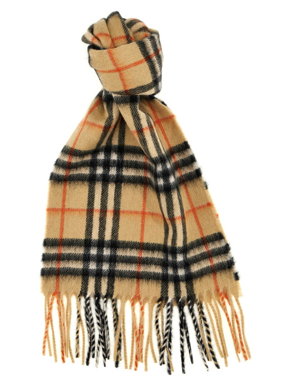 Шарф, платок BURBERRY Check scarf (8089369SANDIPCHECK) #1
