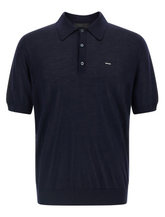 Поло PRADA Wool polo shirt
