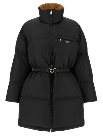Пуховик PRADA Re-Nylon maxi down jacket