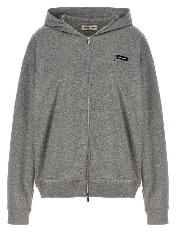 Толстовка MIU Logo hoodie (MJLA63SOOO192DF0031) #1