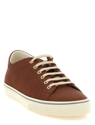 Кроссовки BRUNELLO CUCINELLI Suede sneakers (MZUSNUZ341C8207) #