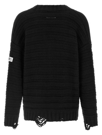 Свитер, кардиган MM6 MAISON MARGIELA Distressed wool cardigan (SH0HP0005M13040900) #