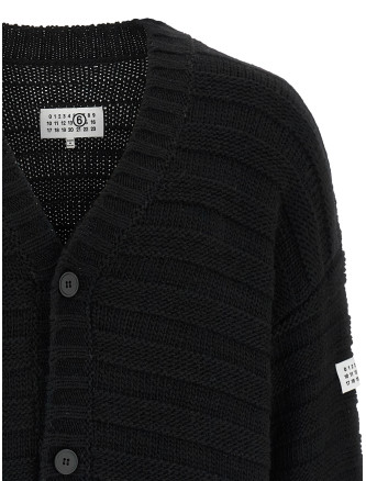 Свитер, кардиган MM6 MAISON MARGIELA Distressed wool cardigan (SH0HP0005M13040900) #