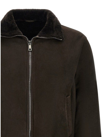 Кожаная куртка GIORGIO BRATO Suede bomber jacket (GU27F01005MEVLFONDENTE) #