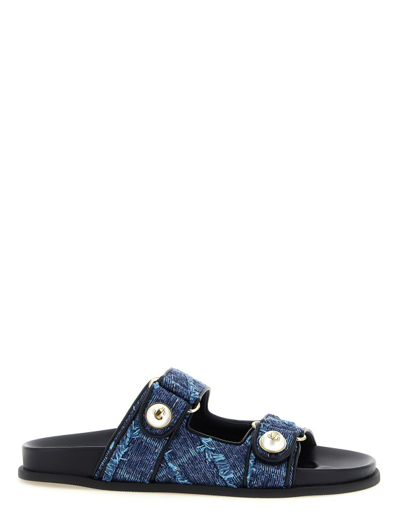 Шлепанцы JIMMY CHOO 'Fayence' (FAYENCESANDALERQDENIM) #1