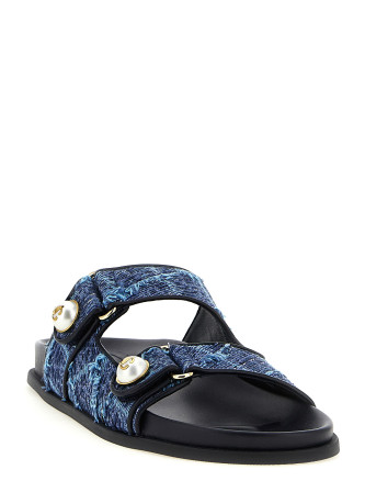 Шлепанцы JIMMY CHOO 'Fayence' (FAYENCESANDALERQDENIM) #