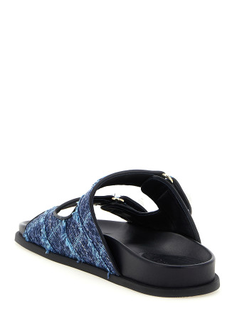 Шлепанцы JIMMY CHOO 'Fayence' (FAYENCESANDALERQDENIM) #