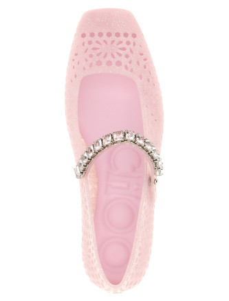 Балетки JIMMY CHOO 'The Jelly' (THEJELLYNTXCOTTONCANDYSILVERMIX) #