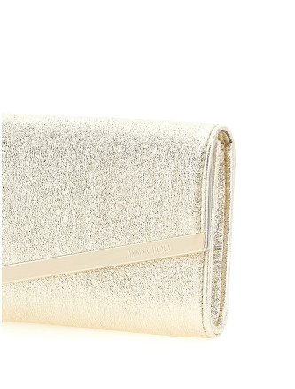 Клатч JIMMY CHOO 'Emmie' (EMMIEDXBPLATINUMICELIGHTGOLD) #