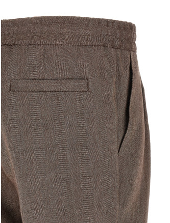 Бермуды, шорты BRUNELLO CUCINELLI Linen and wool bermuda shorts (MZ408U0020C009) #