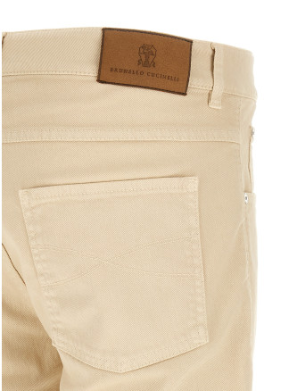 Джинсы BRUNELLO CUCINELLI Logo embroidery jeans (M277PJ201YC6009) #