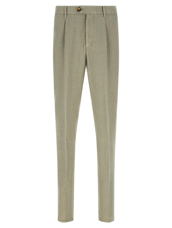 Брюки BRUNELLO CUCINELLI Linen gabardine trousers (M243DE1450C6018) #1