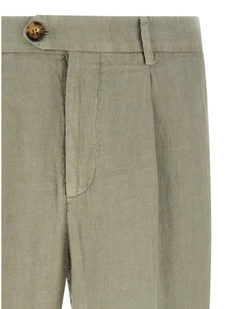 Брюки BRUNELLO CUCINELLI Linen gabardine trousers (M243DE1450C6018) #