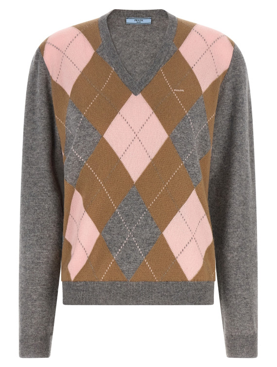 Свитер, кардиган PRADA Argyle sweater (P24G3QSOOO6519F0LPX) #1
