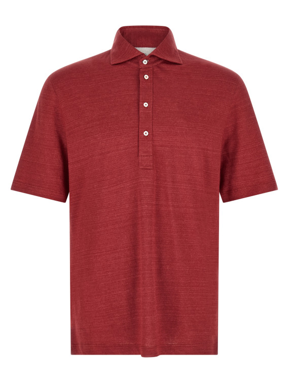 Поло BRUNELLO CUCINELLI Polo jersey mélange (MR8273915C034) #1