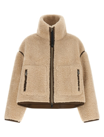 Мех, шуба PINKO Teddy cropped jacket