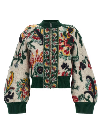Повседневная куртка SACAI Floral jacquard blouson
