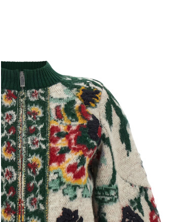 Повседневная куртка SACAI Floral jacquard blouson (2608606199) #