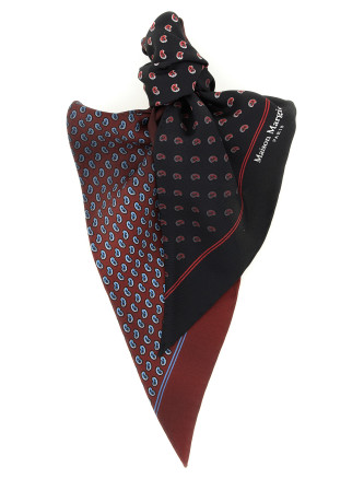 Шарф, платок MAISON MARGIELA Paisley print double-sided scarf