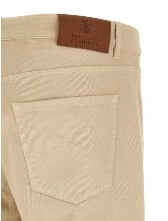 Джинсы BRUNELLO CUCINELLI Coat of arms embroidery jeans (Y277PD3210C6233) #