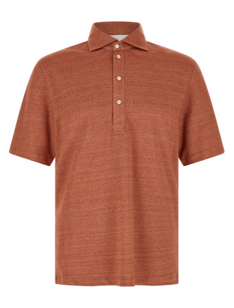 Поло BRUNELLO CUCINELLI Polo jersey mélange