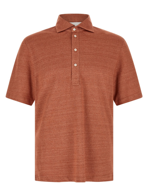 Поло BRUNELLO CUCINELLI Polo jersey mélange (MR8273915C694) #1
