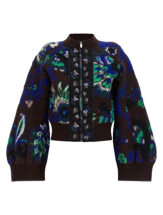 Повседневная куртка SACAI Floral jacquard blouson (2608606601) #1
