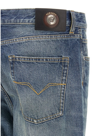 Джинсы VERSACE Distressed jeans (10254441A184051D800) #