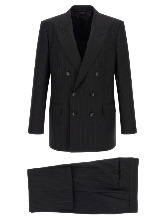 Pinstriped double-breasted dress (2LNP01WEP30NAA) #1