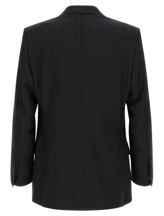 Pinstriped double-breasted dress (2LNP01WEP30NAA) #