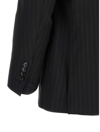 Pinstriped double-breasted dress (2LNP01WEP30NAA) #