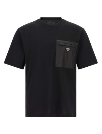 Футболка PRADA Re-Nylon pocket t-shirt