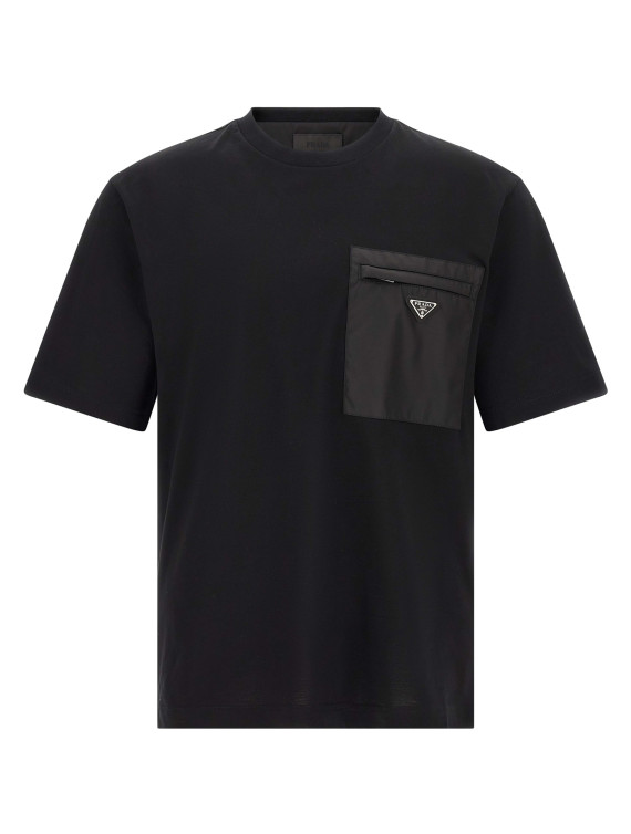 Футболка PRADA Re-Nylon pocket t-shirt (UJN661SWMO11CKF0002) #1