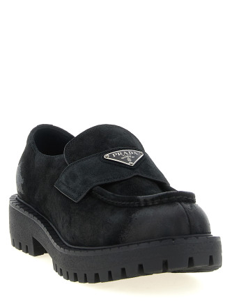 Лоферы PRADA Suede loafers (2DE151FG0010B2F0002) #