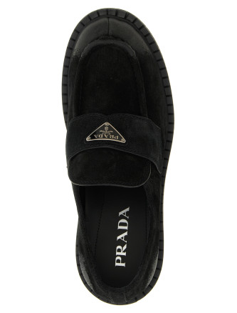 Лоферы PRADA Suede loafers (2DE151FG0010B2F0002) #