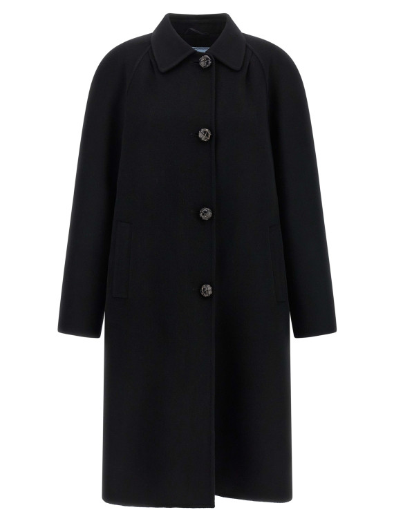 Пальто, тренч PRADA Single-breasted coat (P642TESOOO179BF0002) #1