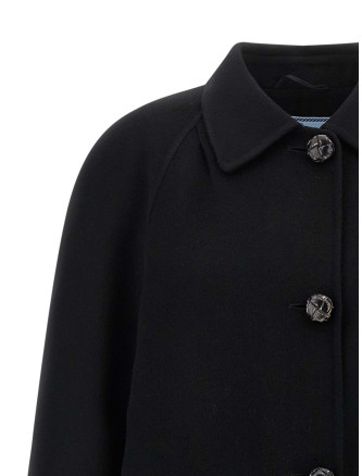 Пальто, тренч PRADA Single-breasted coat (P642TESOOO179BF0002) #