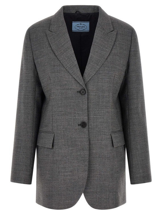 Пиджак, костюм PRADA Single-breasted blazer (P509QSOOO6011F0480) #1