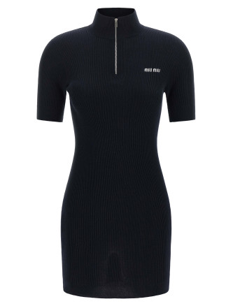Мини MIU Knit Mini Dress