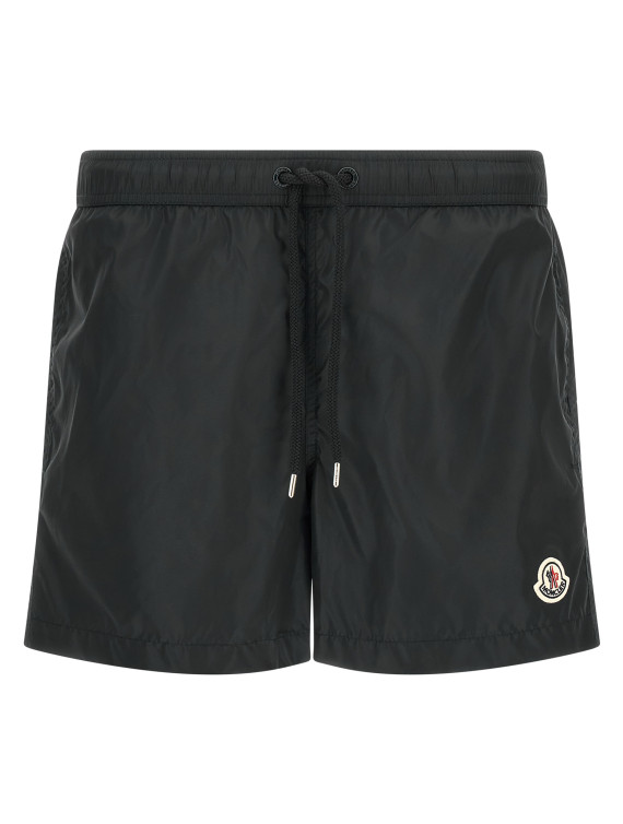 Пляжная одежда MONCLER Logo patch swim shorts (L20912C0000453326999) #1