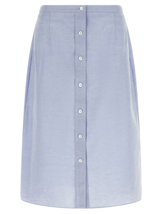 Миди PRADA Double layer skirt (P169ISOOO6106F0480) #