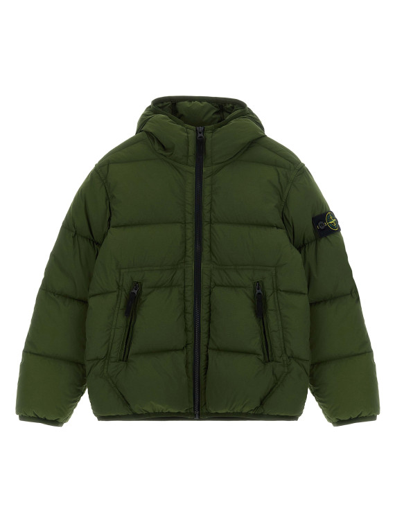 Пуховая куртка, парка, повседневная куртка STONE ISLAND JUNIOR 'Badge logo' (L2S164100004S0028V005G) #1