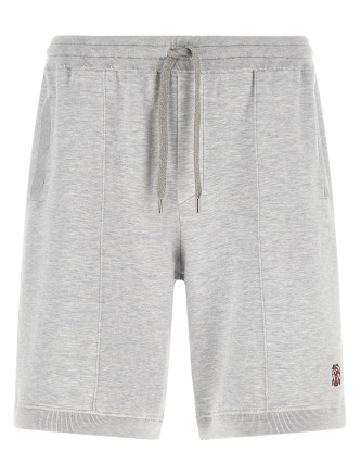 Бермуды, шорты BRUNELLO CUCINELLI Double knit bermuda shorts